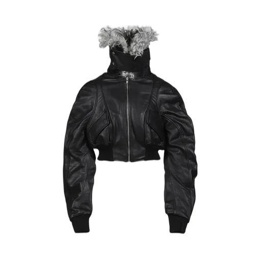 Consumer Cropped Bomber / Black
