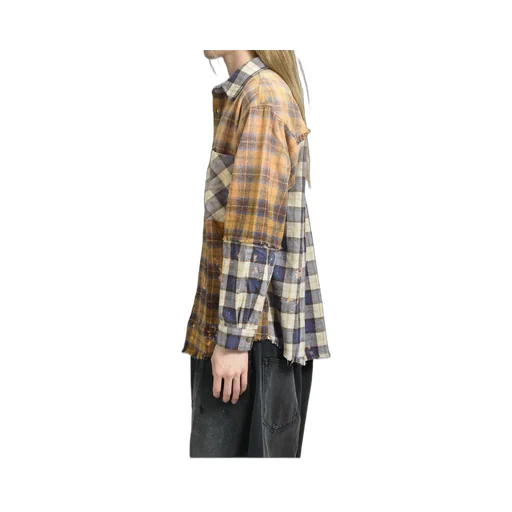 Patchwork Logo Flannel / Brw Multi