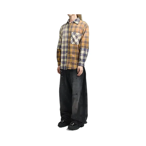 Patchwork Logo Flannel / Brw Multi