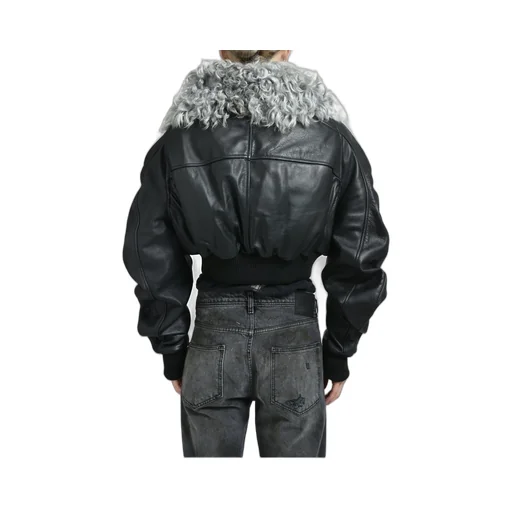 Consumer Cropped Bomber / Black