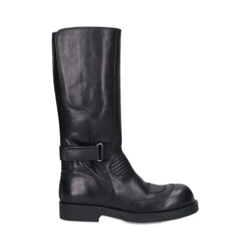 Mm6 Maison Margiela Buckle Detailed Biker Boots