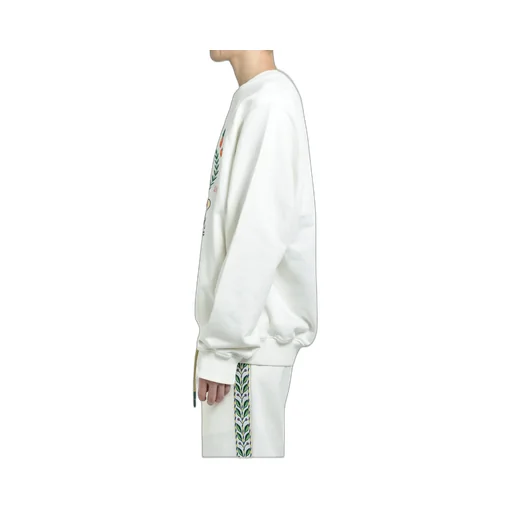 Casa Way Mountain Embroidered Sweatshirt / Wht