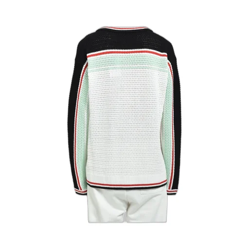 Faux Crochet Shirt / Blk Multi