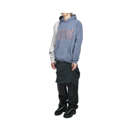 Bleached Graft Hoodie / Blu Gry