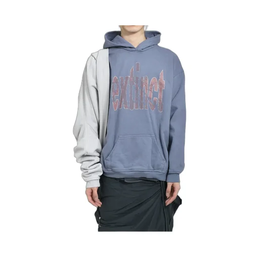 Bleached Graft Hoodie / Blu Gry