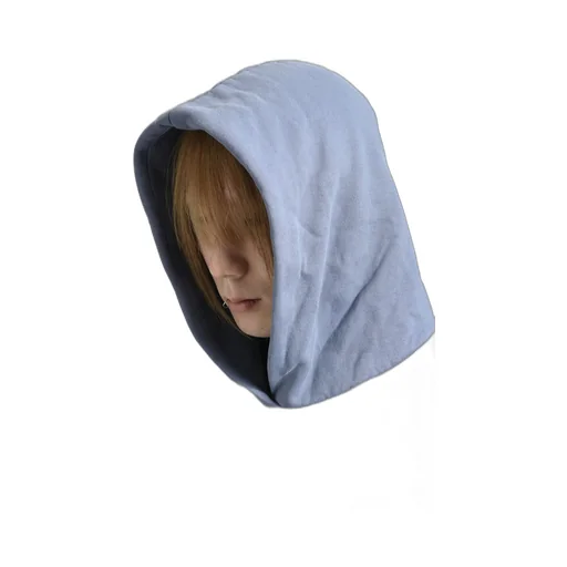 Bleached Graft Hoodie / Blu Gry