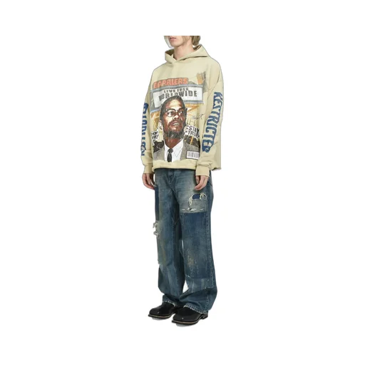 Malcolm X Cream Hoodie / Crm