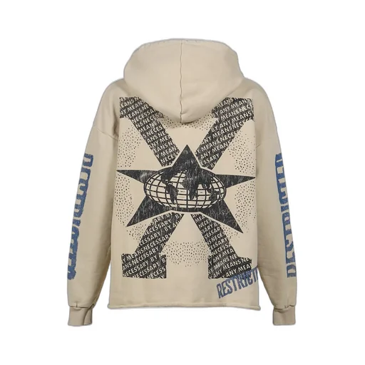 Malcolm X Cream Hoodie / Crm