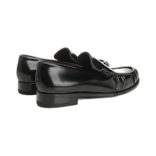 Lidfort Curled Toe Leather Loafers