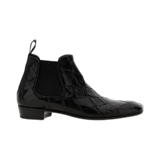 Lidfort Braided Pattern Ankle Boots