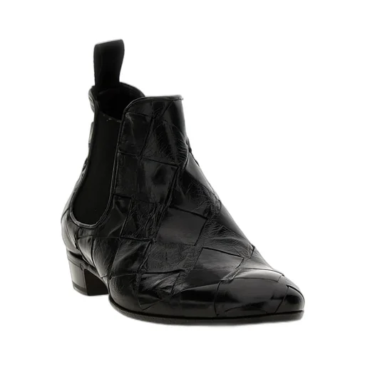 Lidfort Braided Pattern Ankle Boots