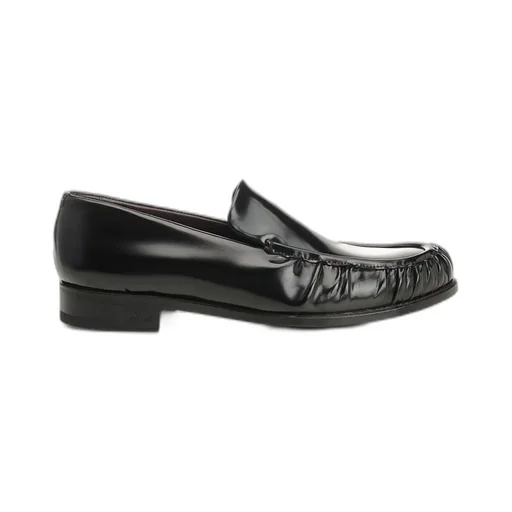 Lidfort Curled Toe Leather Loafers