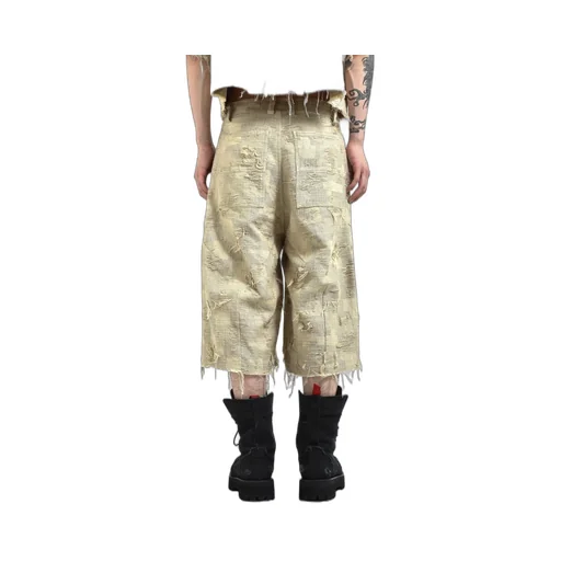 Boro Jacquard Baggy Shorts / Dusty Bei