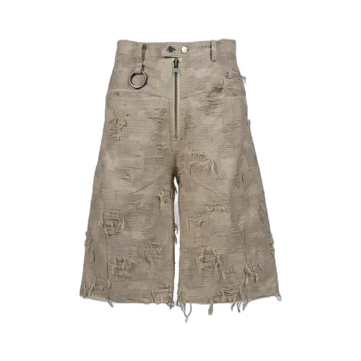 Boro Jacquard Baggy Shorts / Dusty Bei