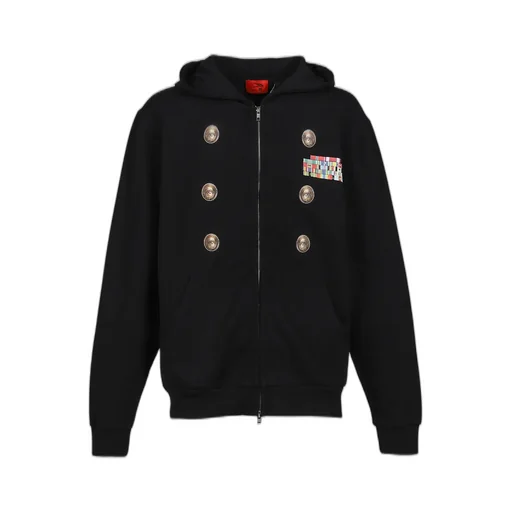 Cardigan Hoodie / Black