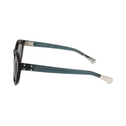 Linda Farrow X Kris Van Assche Oval Frame Sunglasses