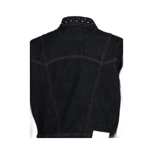Liam Stud Denim Jacket / Deep Blu