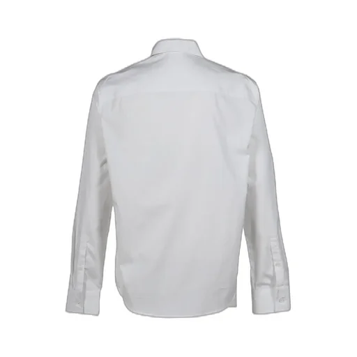 Zipped Poplin Shirt / White