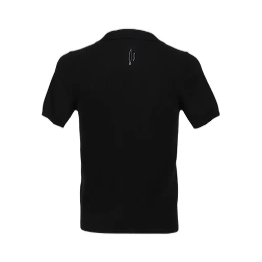 Cashmere Wool Open Collar Shirt / Blk