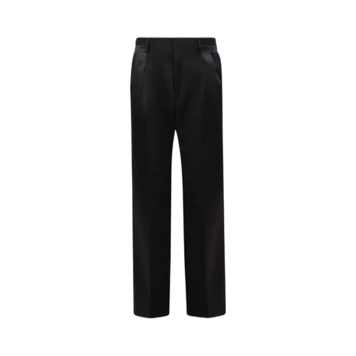 Lanvin Straight-Leg Satin Panelled Trousers