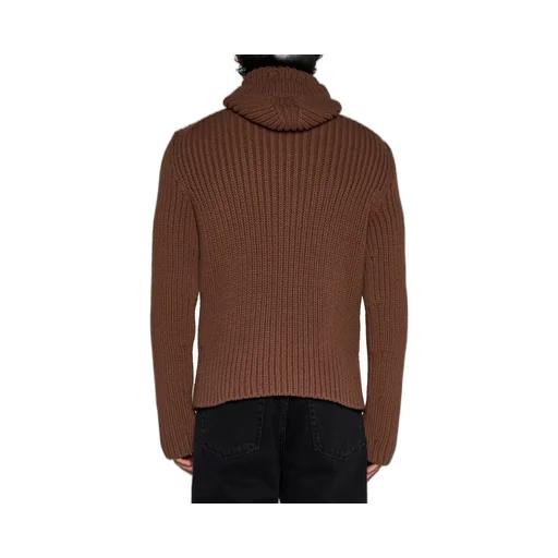 Lanvin Long Sleeved Hooded Knitted Jumper
