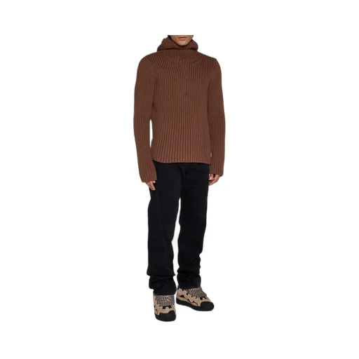 Lanvin Long Sleeved Hooded Knitted Jumper
