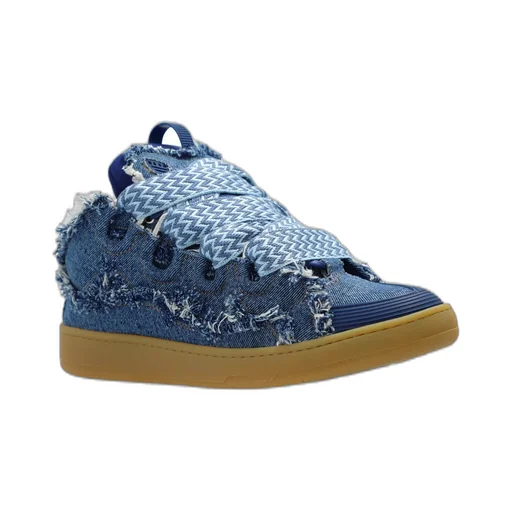 Lanvin Leather Curb Sneakers