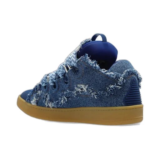 Lanvin Leather Curb Sneakers