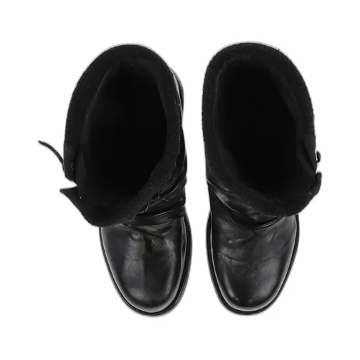 Leather Boxing Combat Boot / Blk
