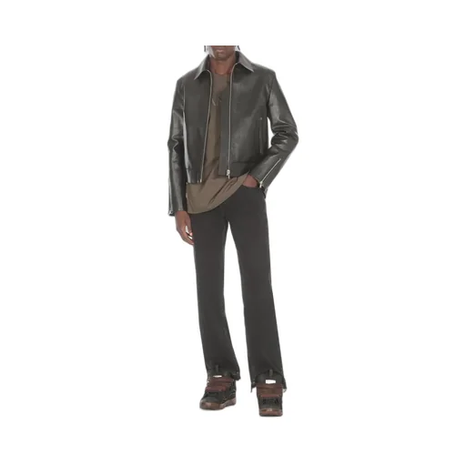 Lanvin Logo Patch Straight Leg Jeans