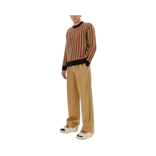 Lanvin Chevron-Motif Crewneck Jumper
