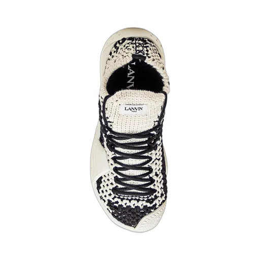 Lanvin Flash Knit Lace-Up Sneakers