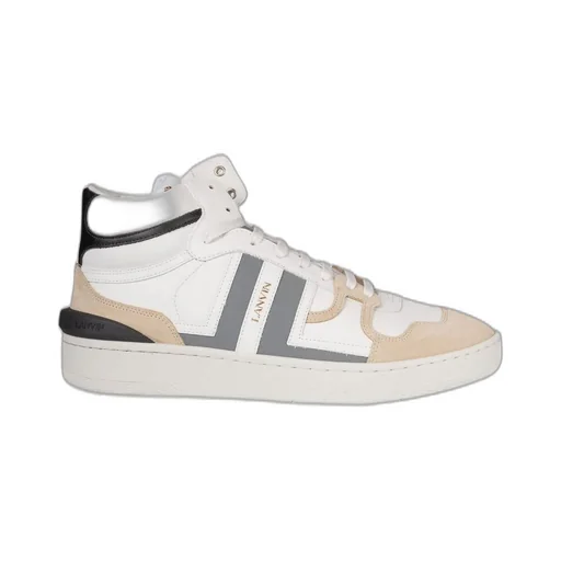 Lanvin Clay High-Top Panelled Sneakers