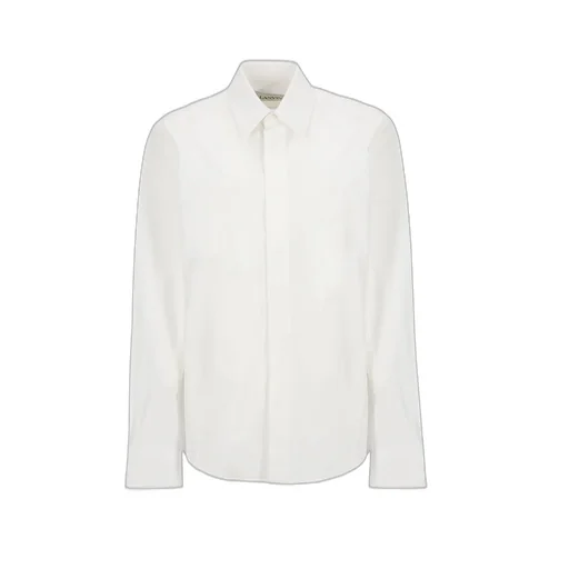 Lanvin Curved Hem Long-Sleeved Shirt