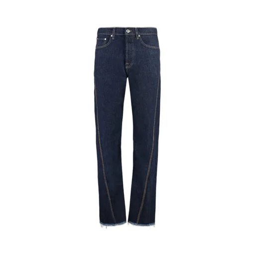 Lanvin Logo Patch Mid-Rise Jeans