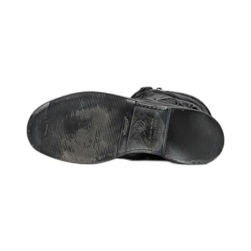Leather Boxing Combat Boot / Blk