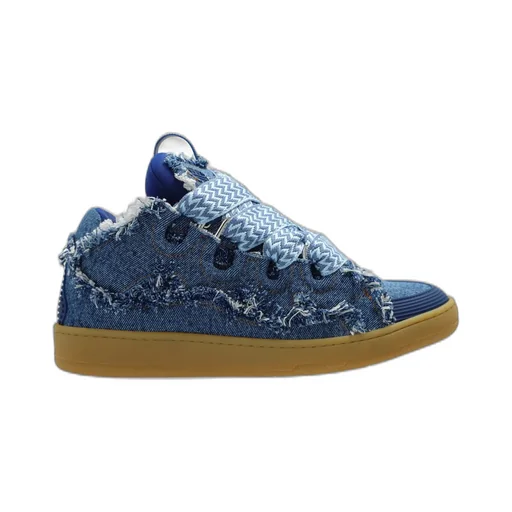 Lanvin Leather Curb Sneakers