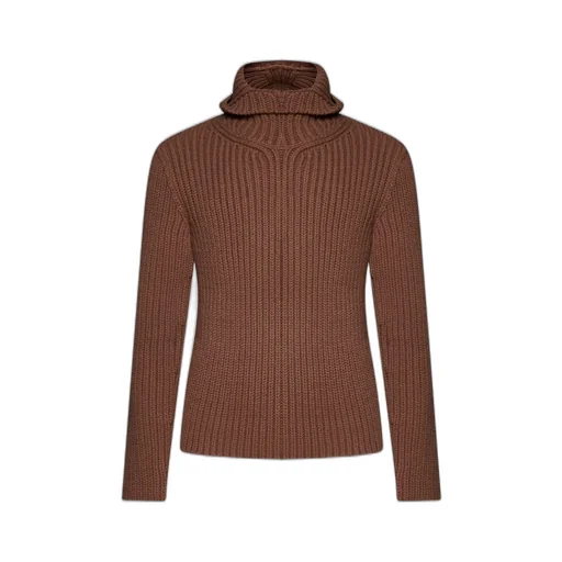 Lanvin Long Sleeved Hooded Knitted Jumper