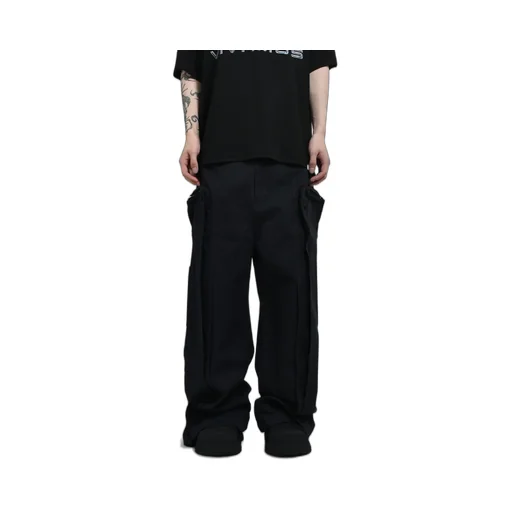Ertical Pocket Cargo Pants / Blk
