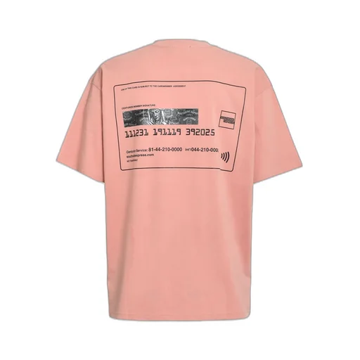 Black Card Tee / L.Pink