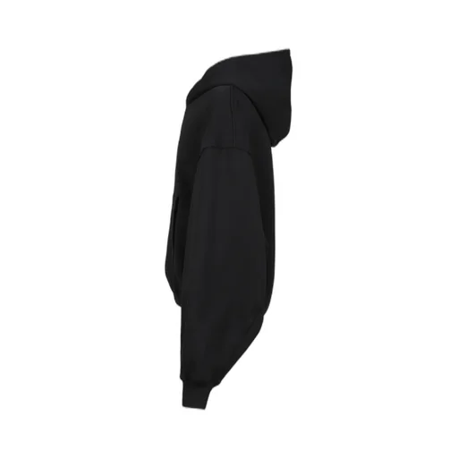Short Hoodie Zip Up W/Elastic / Blk
