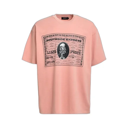 Black Card Tee / L.Pink