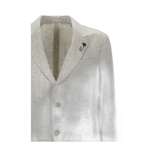 Lardini Single-Breasted Checked Blazer