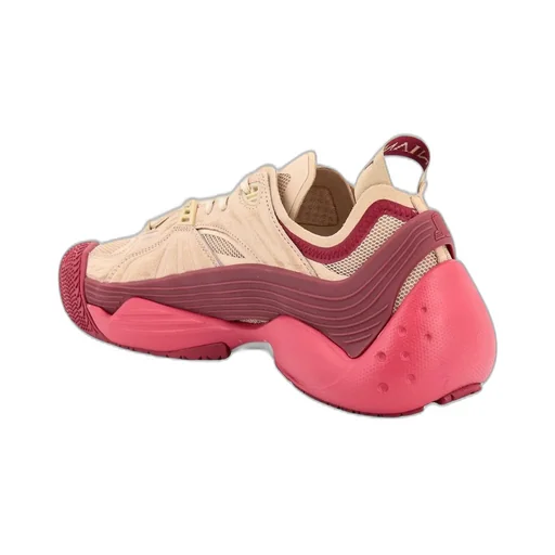 Lanvin Flash-X Meshed Lace-Up Sneakers