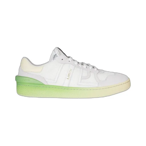 Lanvin Round Toe Lace-Up Sneakers