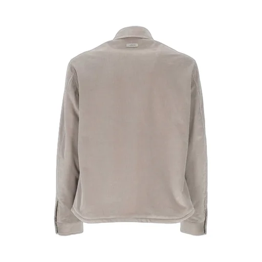 Lardini Long Sleeved Snapped Corduroy Overshirt