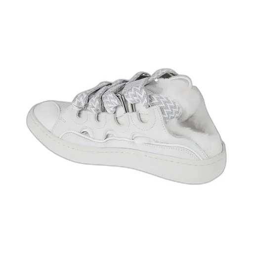 Lanvin Curb Slip-On Lace-Up Sneakers