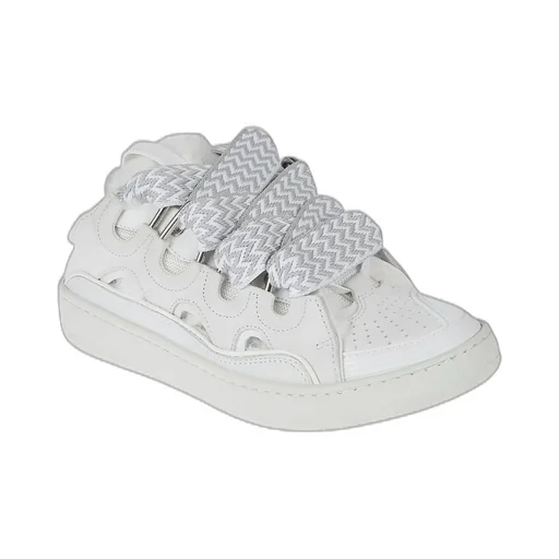 Lanvin Curb Slip-On Lace-Up Sneakers