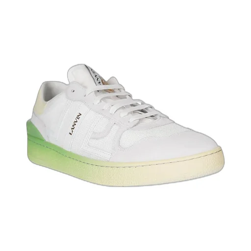 Lanvin Round Toe Lace-Up Sneakers