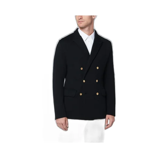 Lardini Double-Breasted Tone-On-Tone Blazer